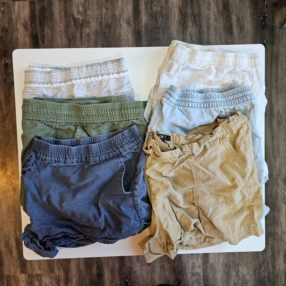 Lot of 6 Shorts Women's Size XL Summer Resortwear Vacation Lightweight Cruise